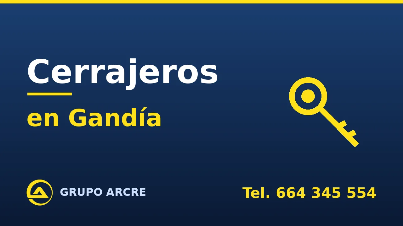 Cerrajería profesional en Gandía